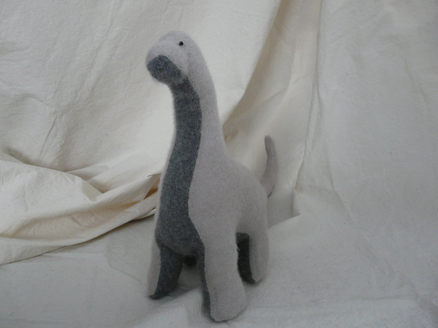 Stuffed Tall Dino - Two shades of grey!