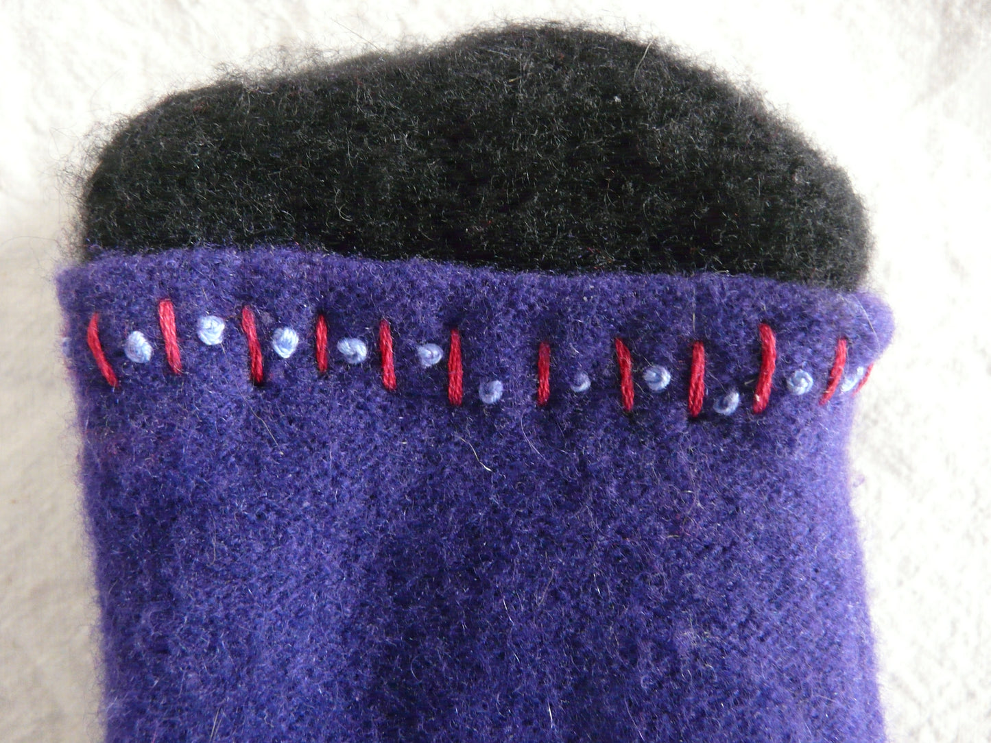 Single Cashmere Mittens - Red, White, and Blue!